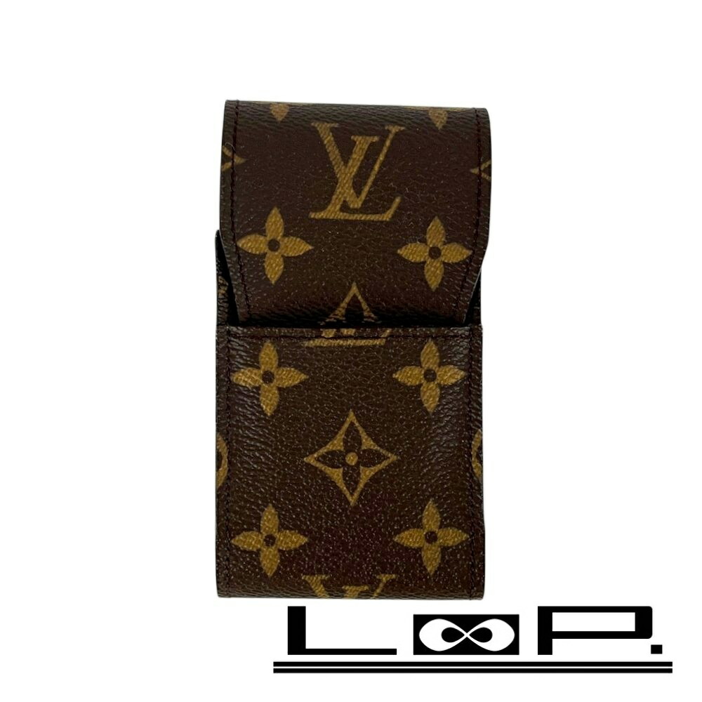 ◆SALE◆ ルイヴィトン ■新同■ エテュイ 紙巻きタバコ 入れもの モノグラム 赤銅色 N63024【537905】11 【中古】