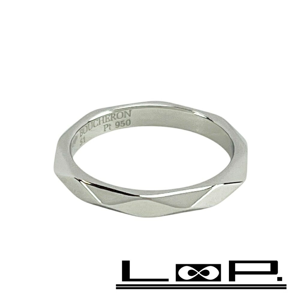 楽天市場】ブシュロン ファセット リング 指輪 プラチナ メンズ/Pt950