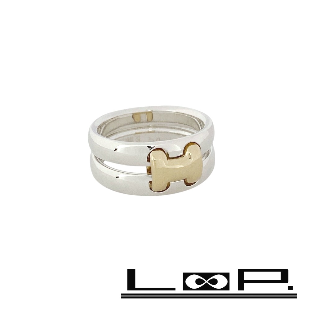 楽天市場】HERMES エルメス オランプリング SV925 K18 シルバー