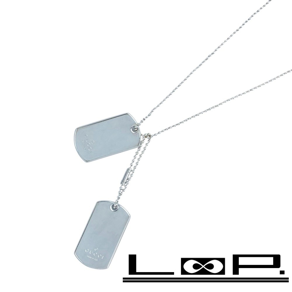 楽天市場】【ジュエリー】GUCCI グッチ ドッグタグ ロゴ プレート