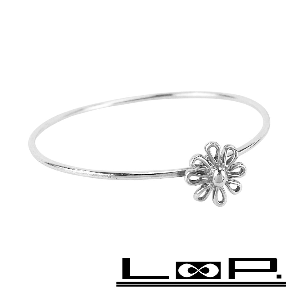ティファニー ■美品■ デイジー フラワー バングル アクセサリー SV925 シルバー 【523618】13 【中古】