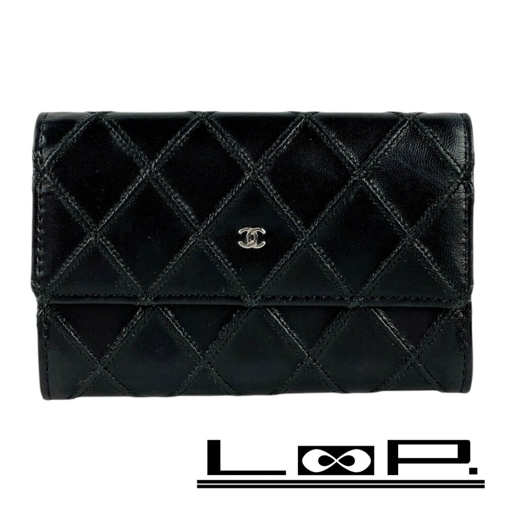 CHANEL ブラック コインケース ビコローレ　ラムスキン　ココマーク 楽天市場】シャネル ビコローレ・ラムスキンコインケース