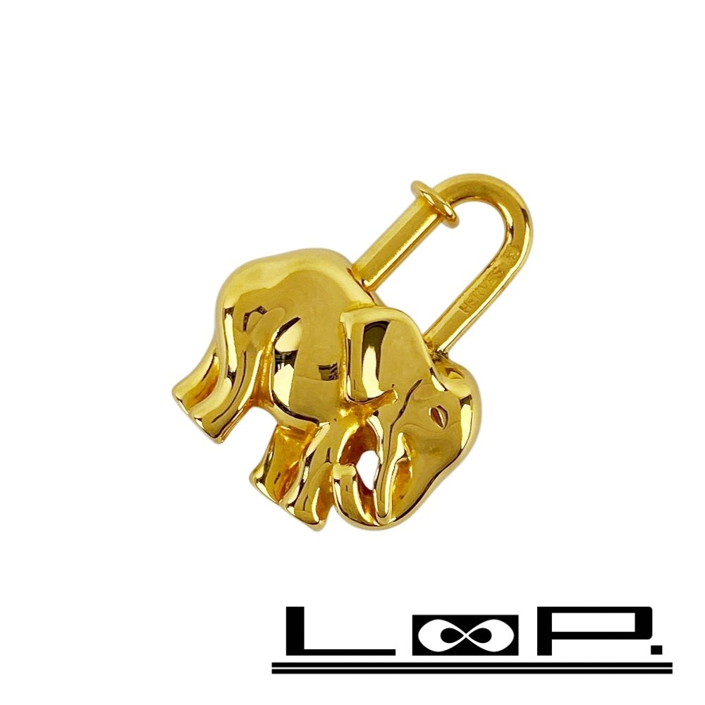楽天市場】エルメス HERMES カデナ チャーム アニマルモチーフ ゾウ