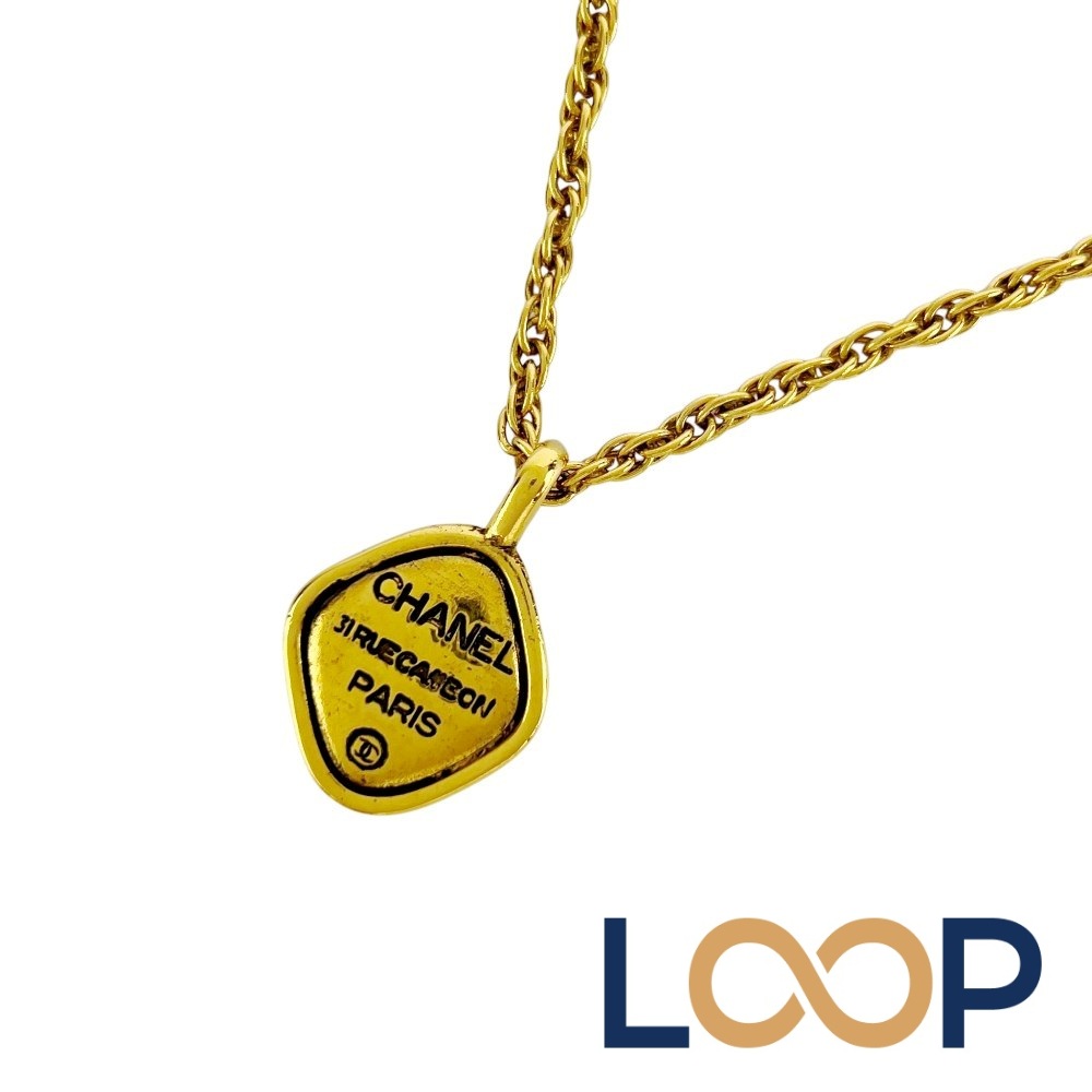シャネル ■新同■ ココマーク ロゴ ネックレス アクセサリー GP ゴールド 【571824】11 【中古】｜LoopLand 店