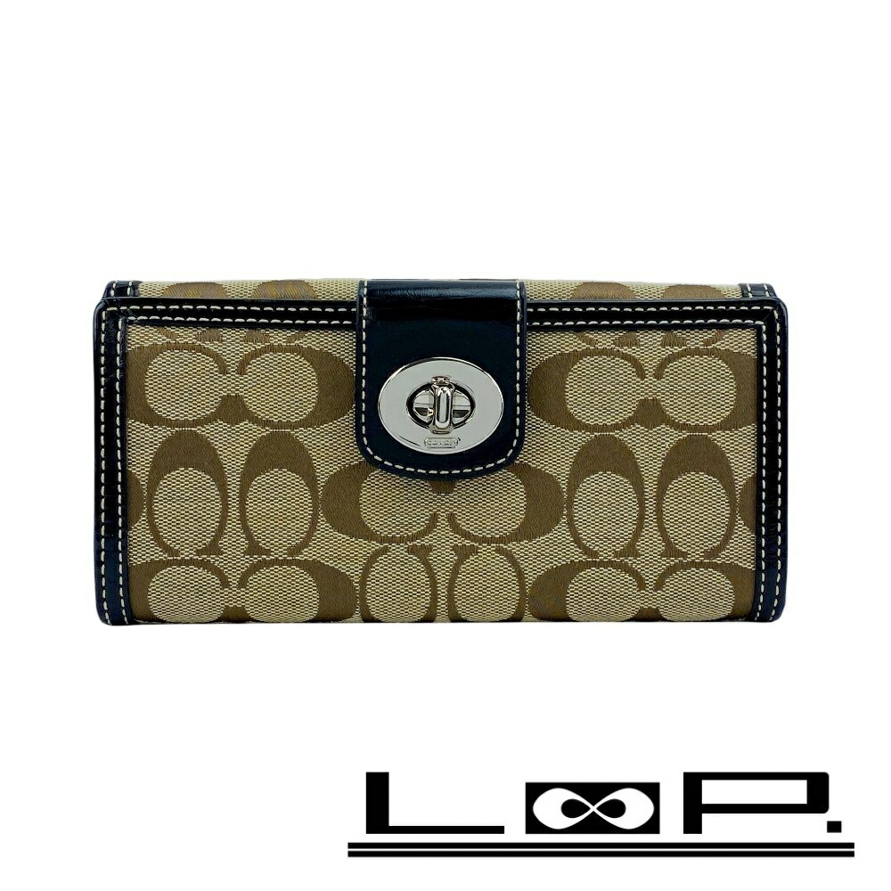 楽天市場】【財布】COACH コーチ シグネチャー ラウンドファスナー 長