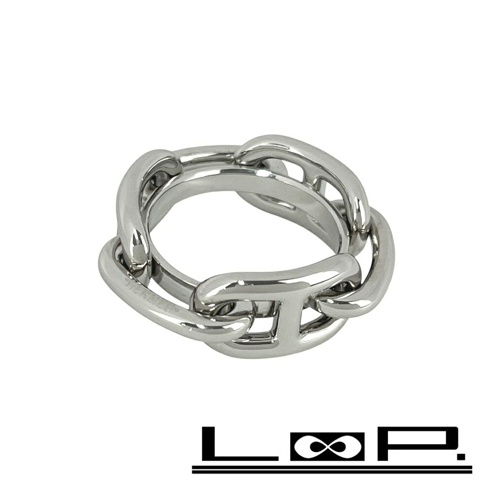 楽天市場】エルメス HERMES スカーフリング シェーヌダンクル シルバー