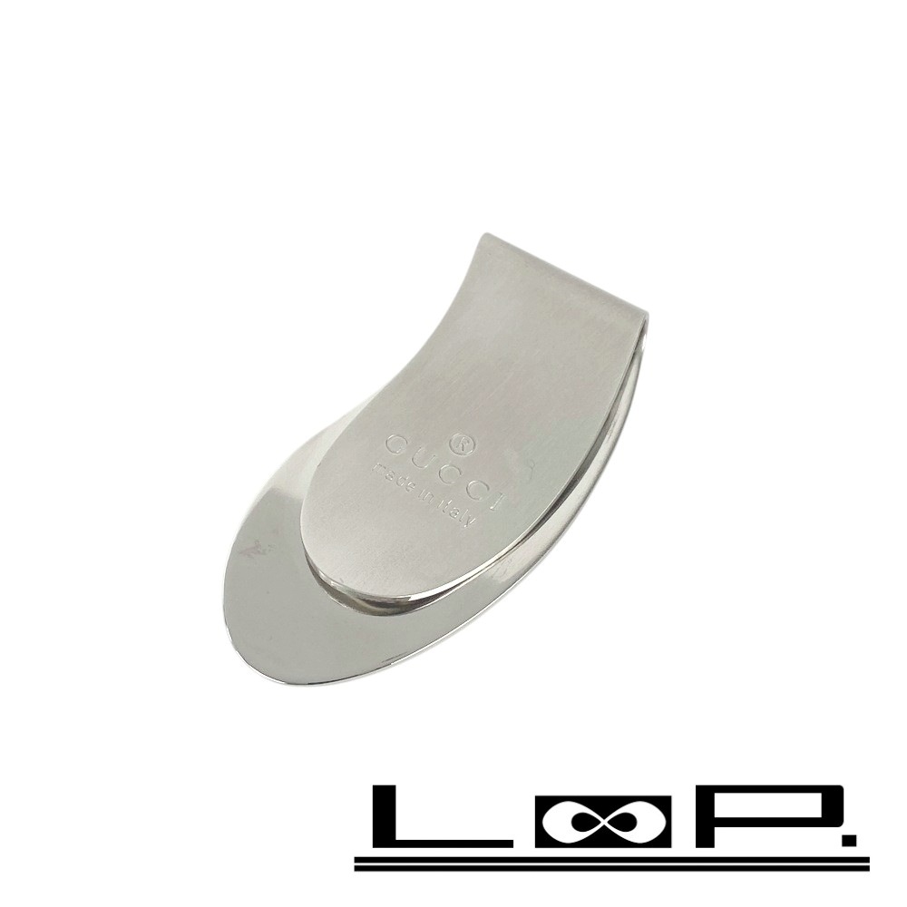 楽天市場】【送料無料】 グッチ マネークリップ シルバー 美品 メタル