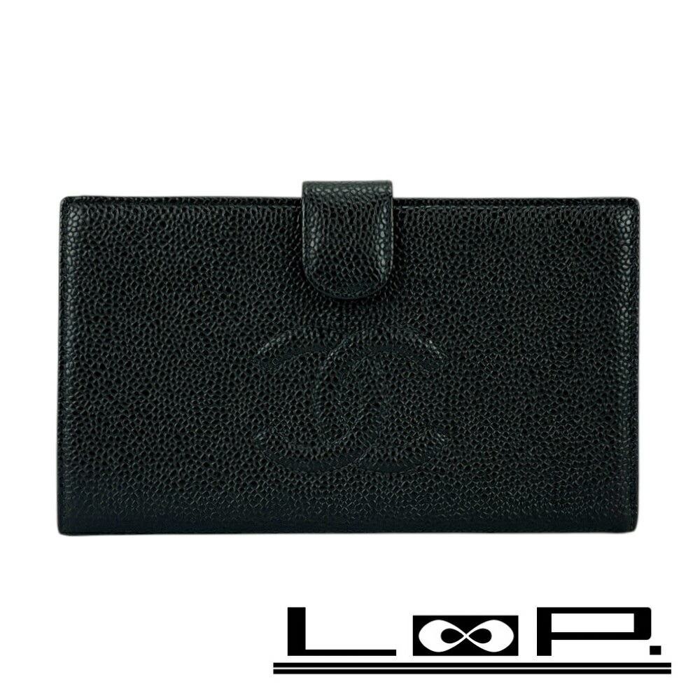 楽天市場】【財布】CHANEL シャネル カンボンライン がま口財布 ガマ口