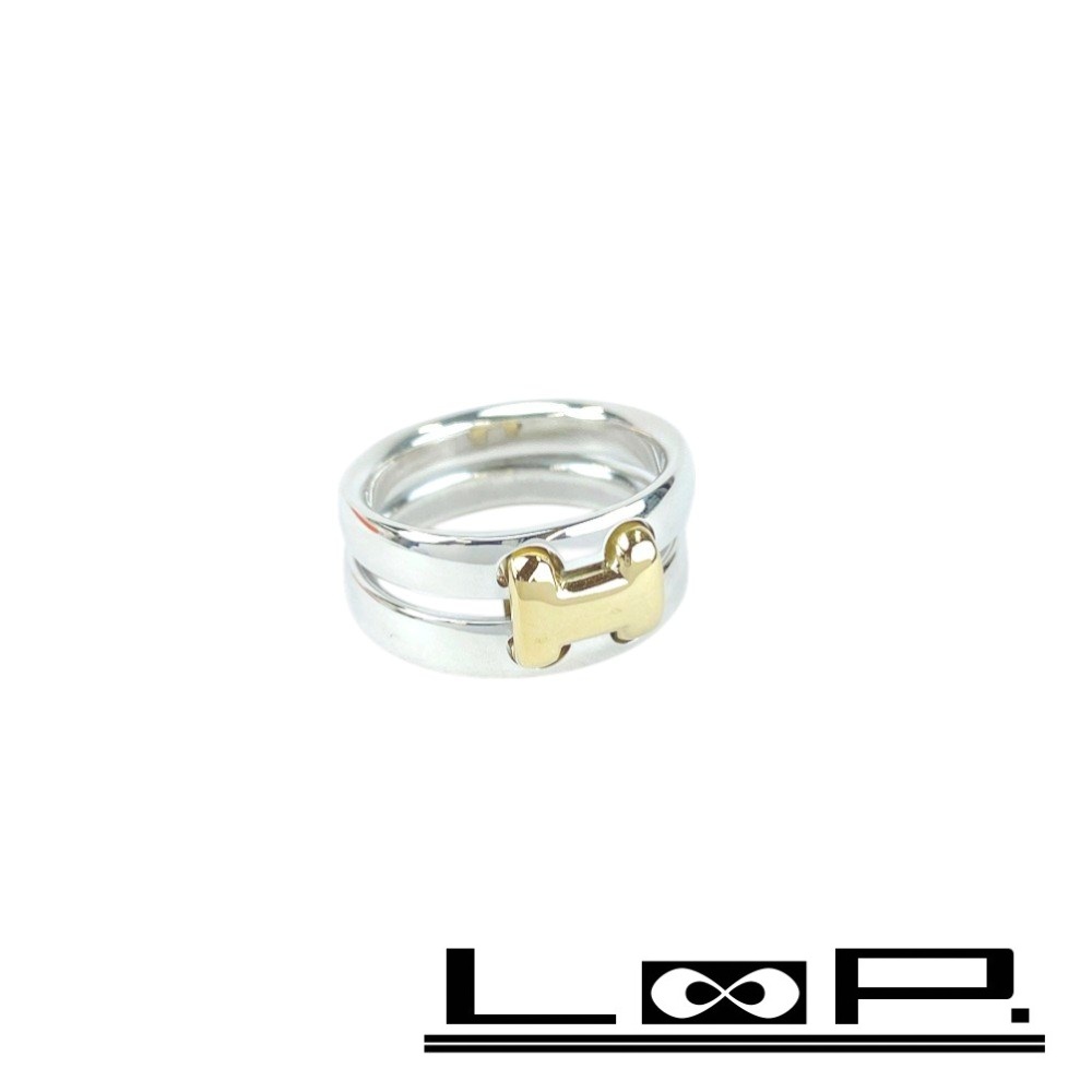 楽天市場】HERMES エルメス オランプリング SV925 K18 シルバー