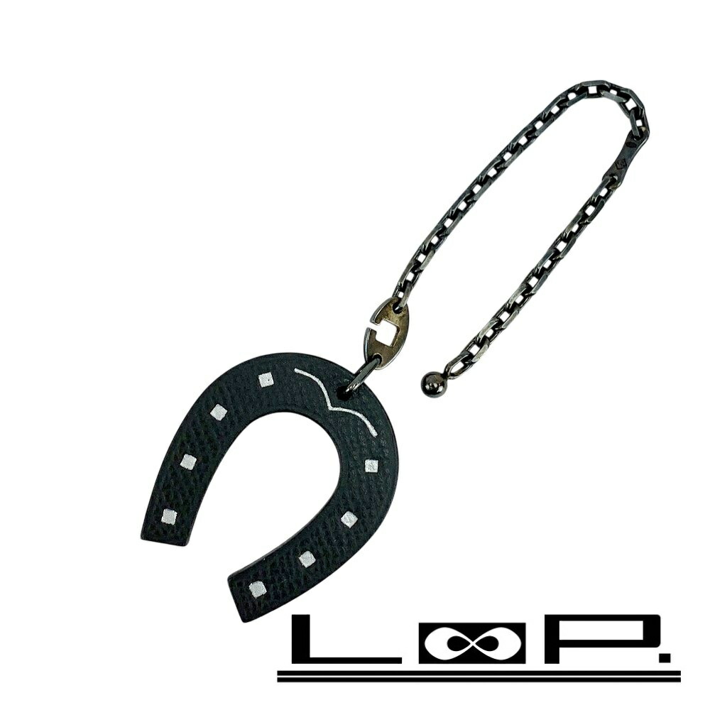 ◆専用◆エルメスキーホルダーフェールシュヴァル　馬蹄マーク　キーリング　黒　新品 新品 》 エルメス キーリング フェラ・ア・シュヴァル シルバー