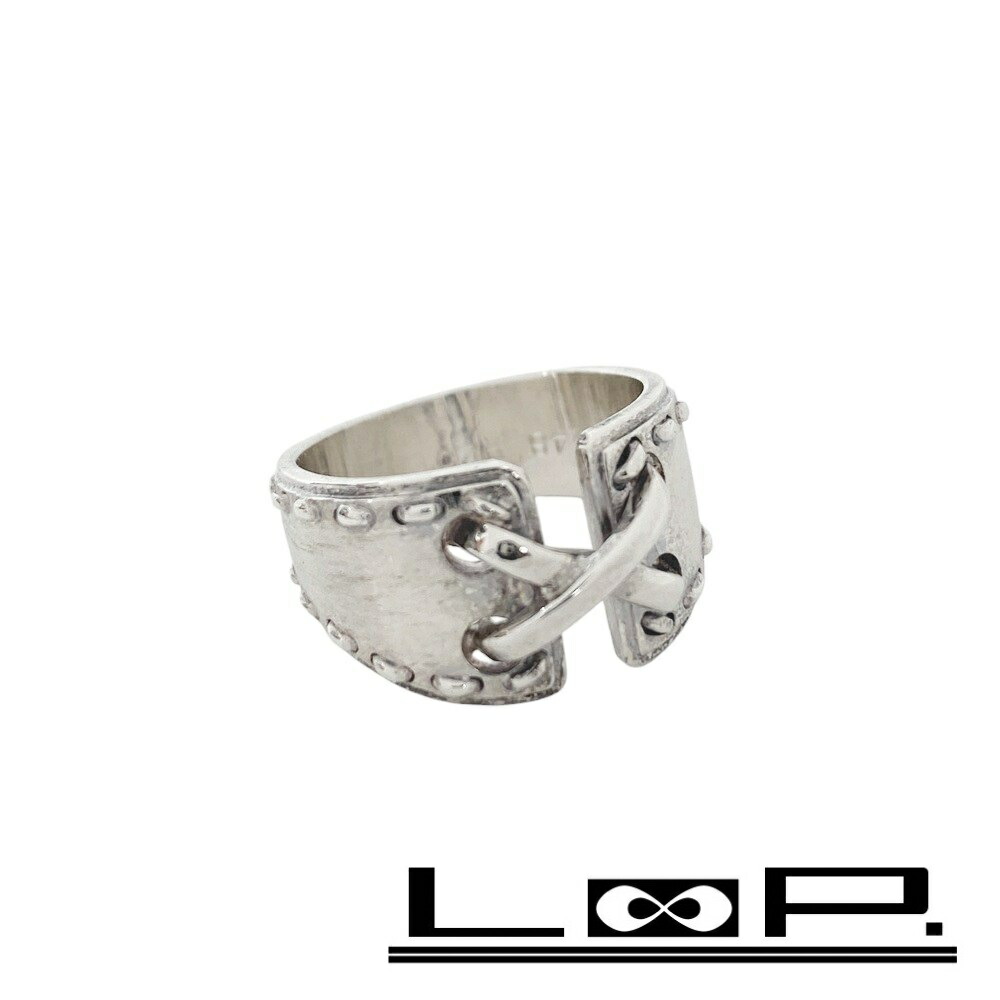 楽天市場】HERMES エルメス メキシコチェーンリング 2連チェーン