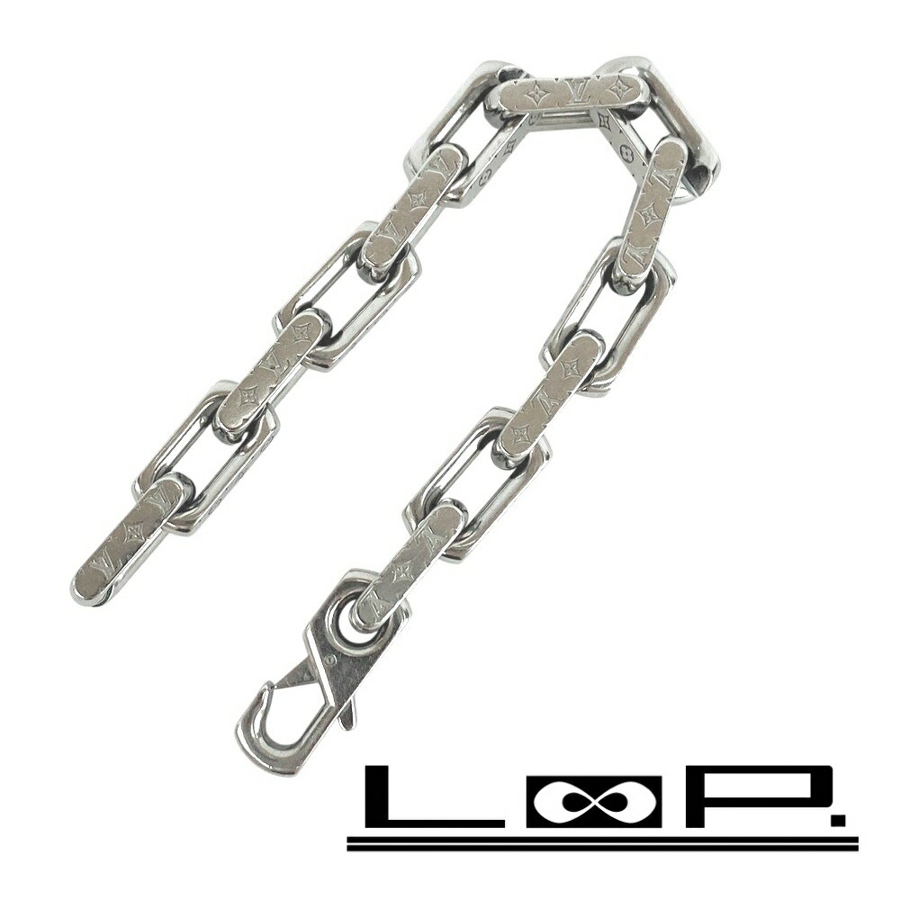 ◆SALE◆ ルイヴィトン ■美品■ モノグラム チェーン ブレスレット アクセサリー SS シルバー M00308 【516832】1 【中古】