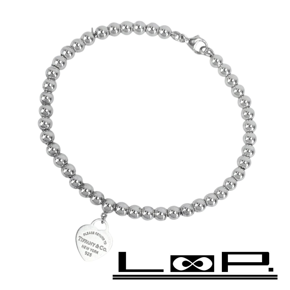 ティファニー ■新同■ リターン トゥ ハート ブレスレット アクセサリー SV925 シルバー 【560934】13 【中古】|LoopLand 店
