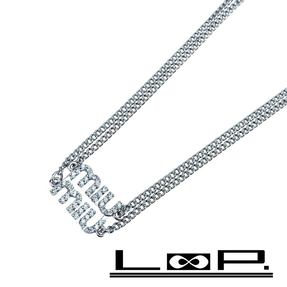 楽天市場】【ミュウミュウ】Miu Miu ロゴ ラインストーン クリスタル