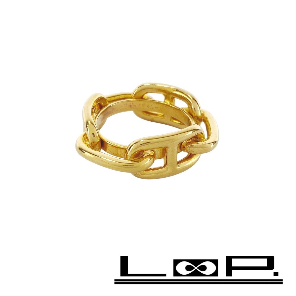 楽天市場】エルメス HERMES シェーヌダンクル スカーフリング ゴールド