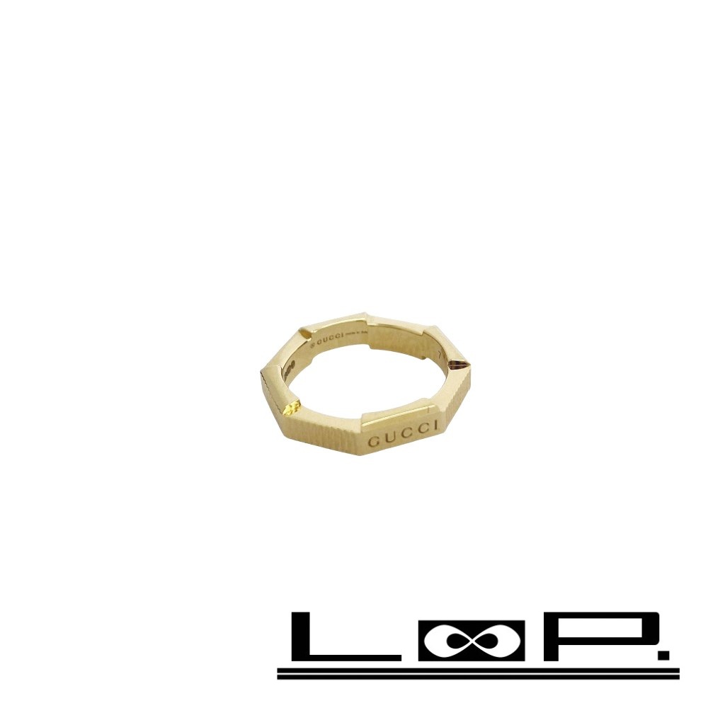 本日限定価格！新品未使用GUCCI 7号シンプル金色リング グッチ GUCCI グッチ GUCCI 606826 J85V5 リング ICON RING IN YELLOW