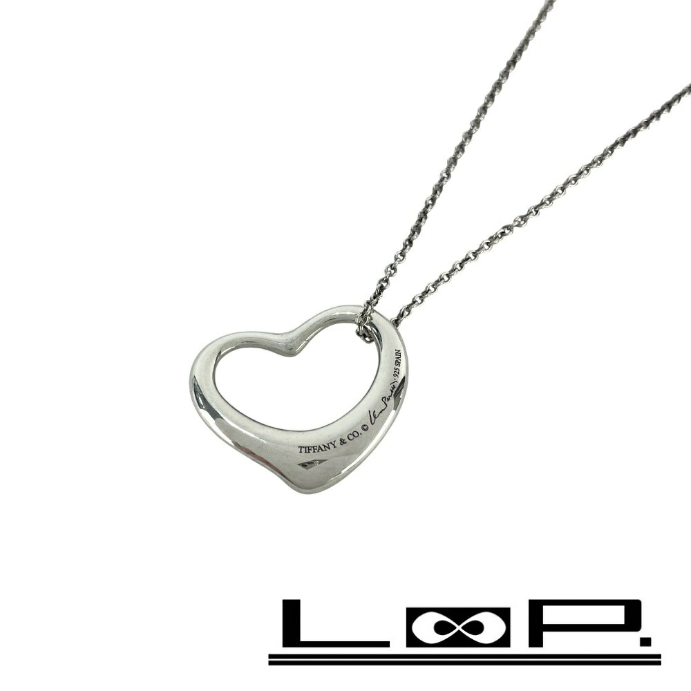 楽天市場】o【TIFFANY＆Co.】オープンハートネックレス SV925 シルバー