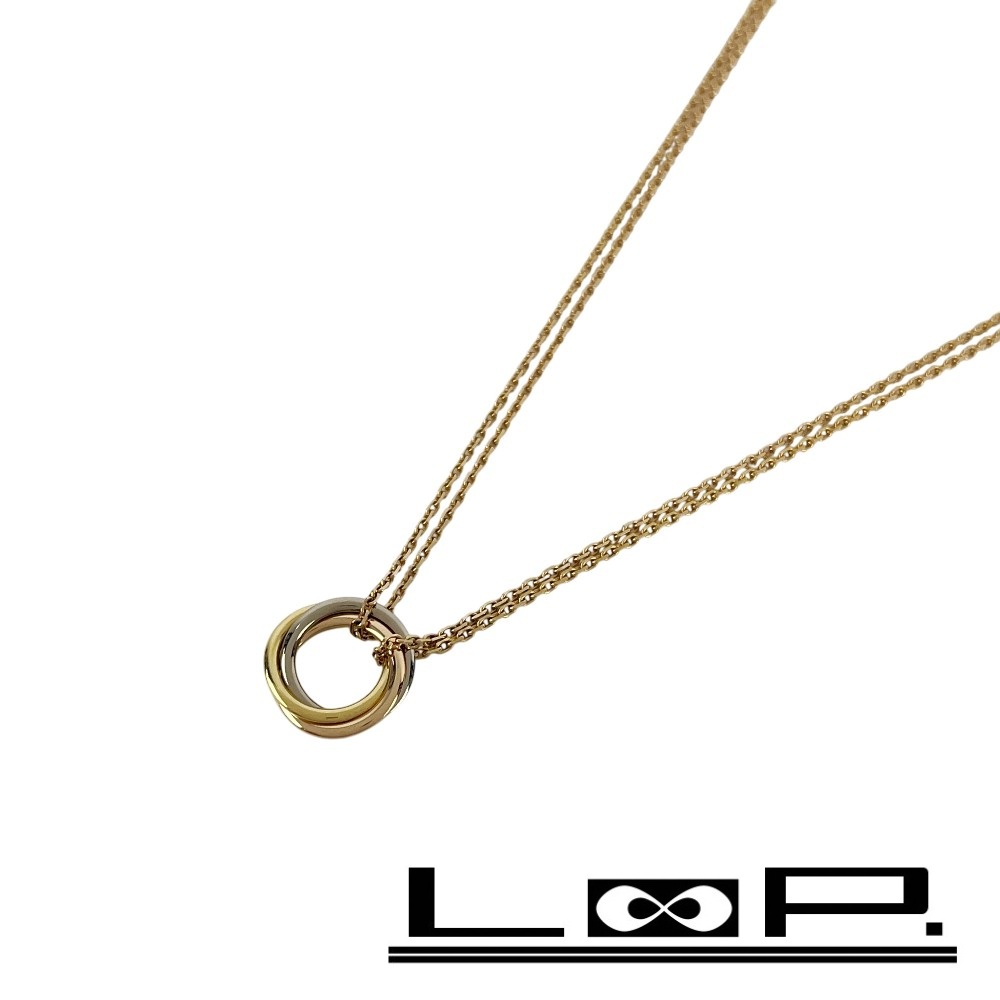楽天市場】Cartier カルティエ K18YG PG WG トリニティ ネックレス 3連