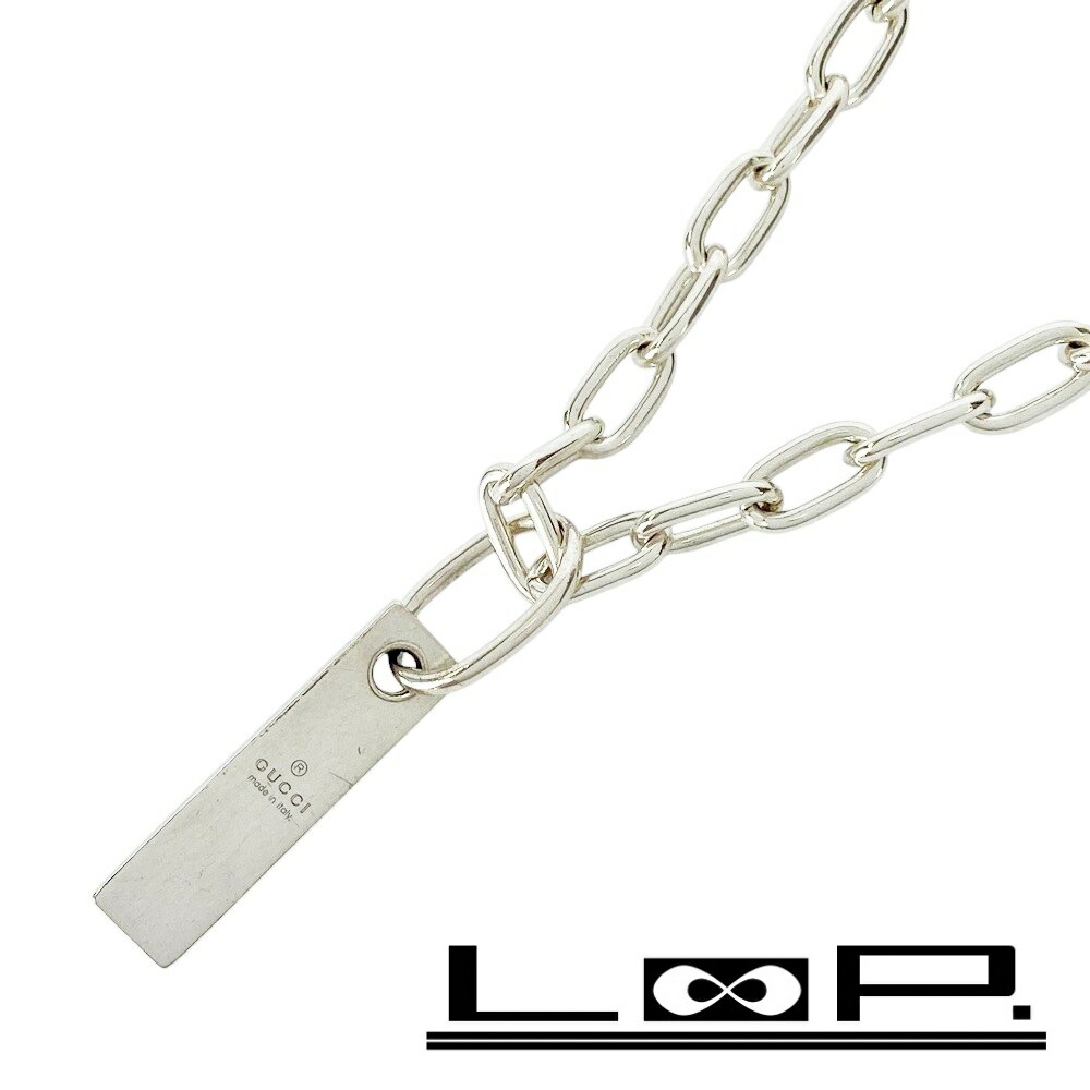グッチ GUCCI Gプレートネックレス SV925 GUCCI グッチ Gプレートネックレス ペンダント SV925 シルバー