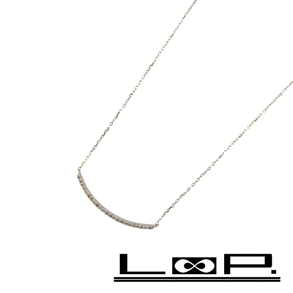 ete エテ ■新同■ ネックレス アクセサリー ロウブラウンゴールド ダイヤ K18 D0.06 1.4g 【541643】10 【中古】