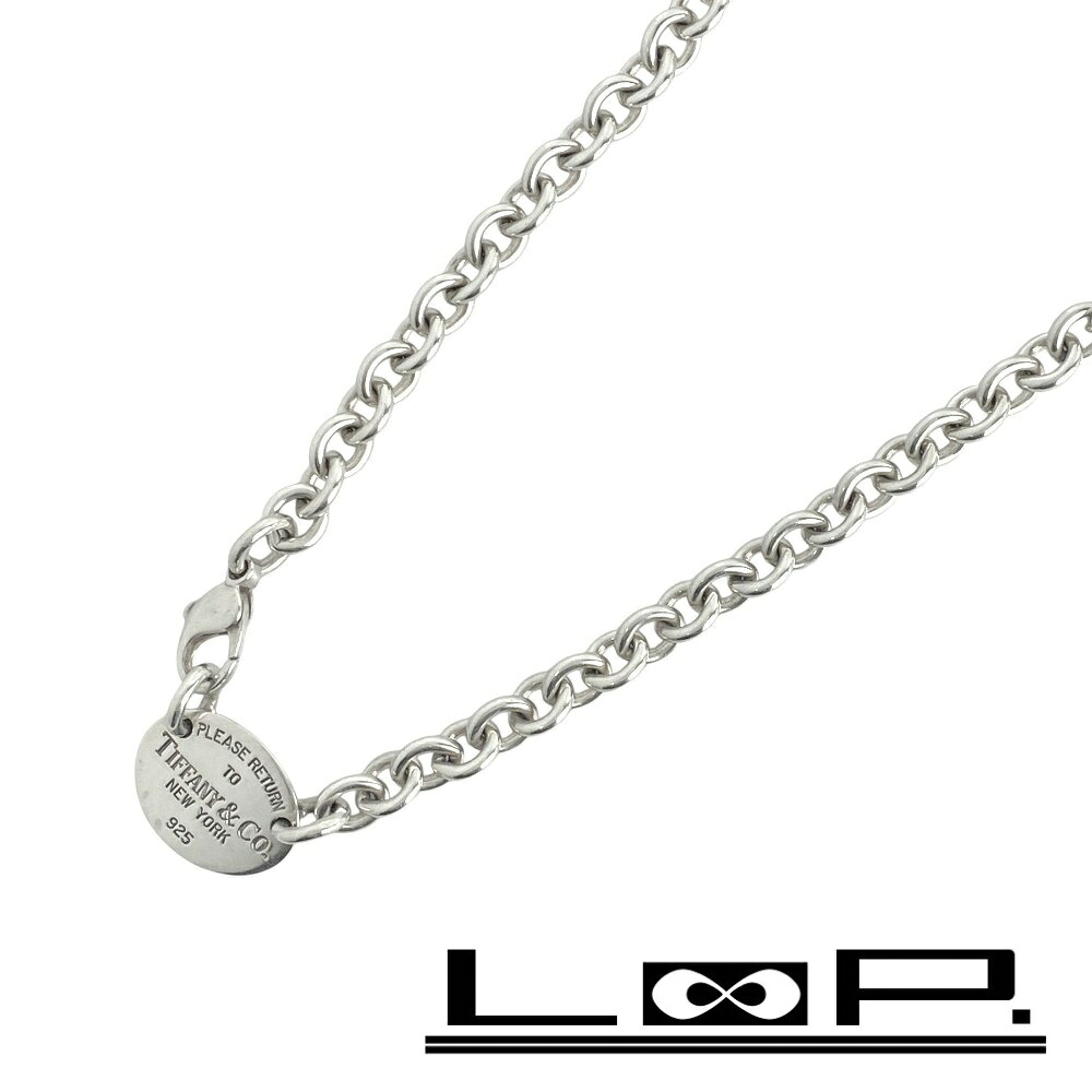 ◆SALE◆ ティファニー ■新同■ リターントゥ プレート ネックレス アクセサリー シルバー SV 925 箱【478444】8 【中古】