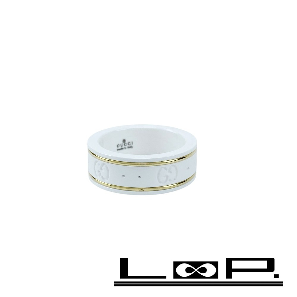 楽天市場】【ジュエリー】GUCCI グッチ アイコン GGリング ホワイト