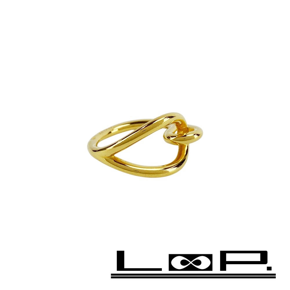 エルメス ■新同■ ジャンボ スカーフリング アクセサリー ファッション ゴールド GP 【553646】11 【中古】