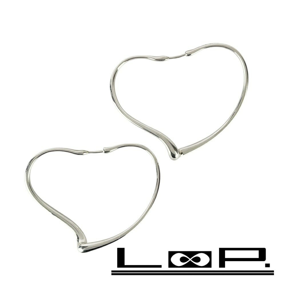 美品　ティファニー　フルハート　ピアス　フープ　シルバー　925 美品 ティファニー フルハート ピアス シルバー 925 - メルカリ
