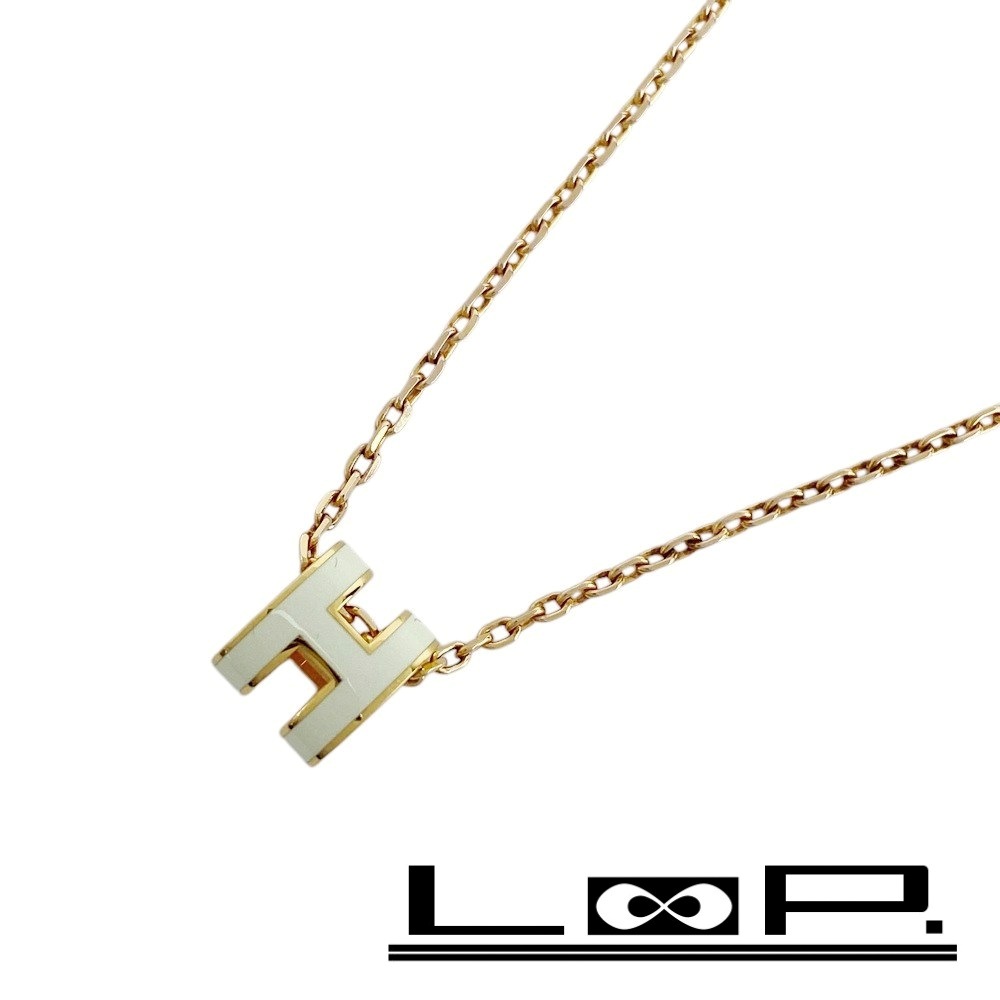 Hermès Hロゴネックレス ゴールド 楽天市場】エルメス HERMES ポップアッシュH ロゴネックレス