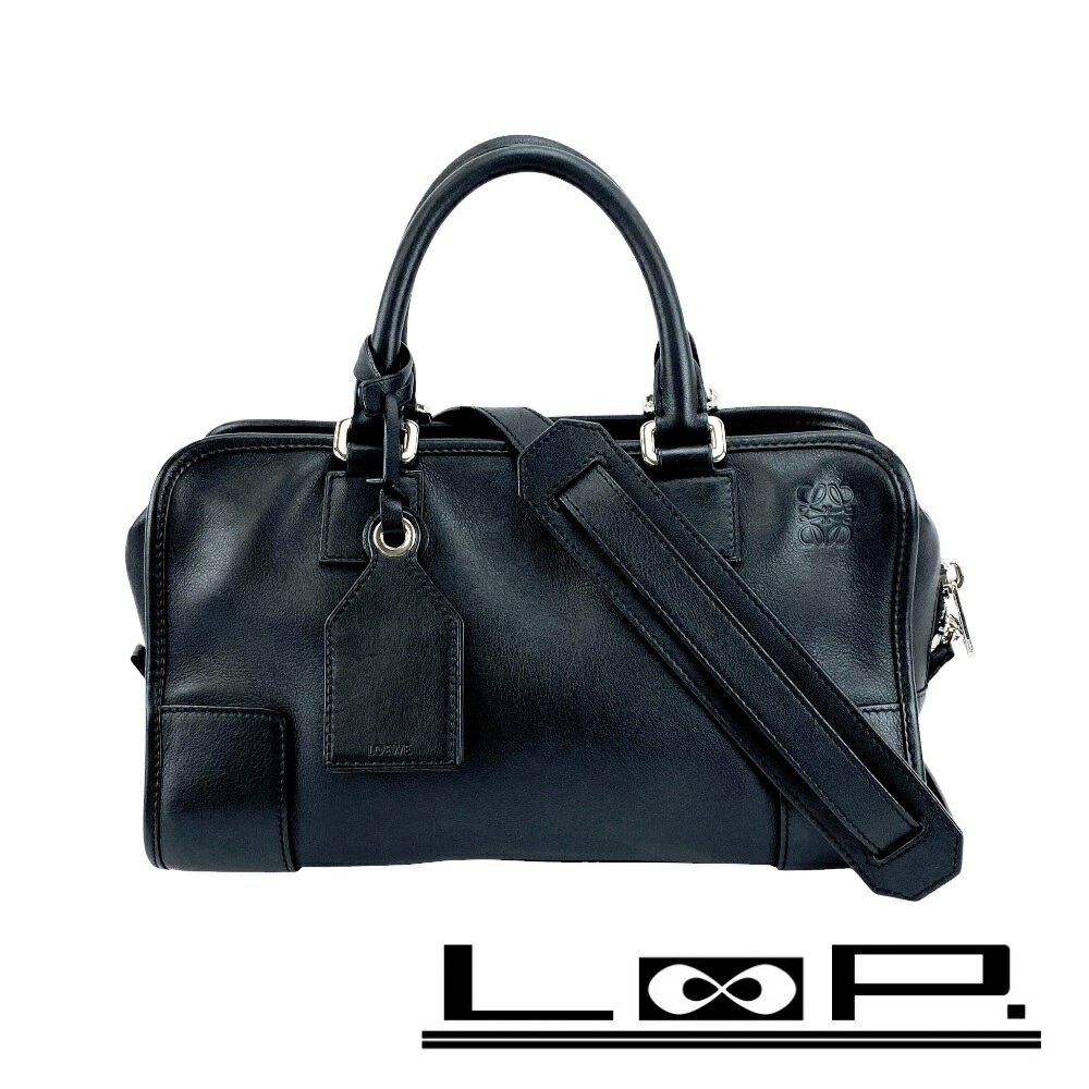 ロエベ　アマソナ 23 ブラック　美品 LOEWE（ロエベ） 【新品未使用】ロエベ アマソナ23 クロップドバッグ