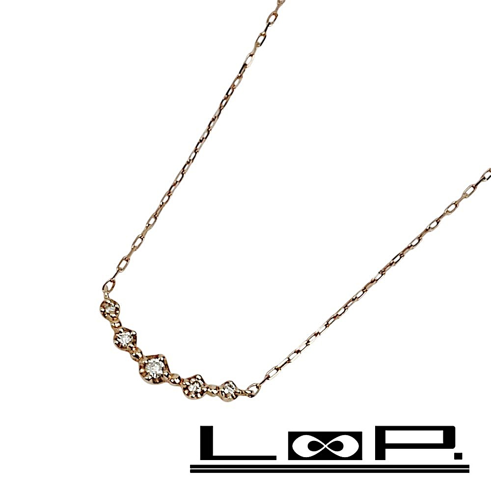 ◆SALE◆ 4℃ ■新同■ ネックレス アクセサリー ピンクゴールド K10PG 0.8g 【502552】13 【中古】