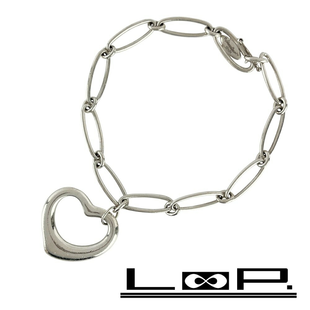 ◆SALE◆ ティファニー ■中古■ オープンハート ペレッティ ブレスレット アクセサリー シルバー SV925 【447754】10 【中古】