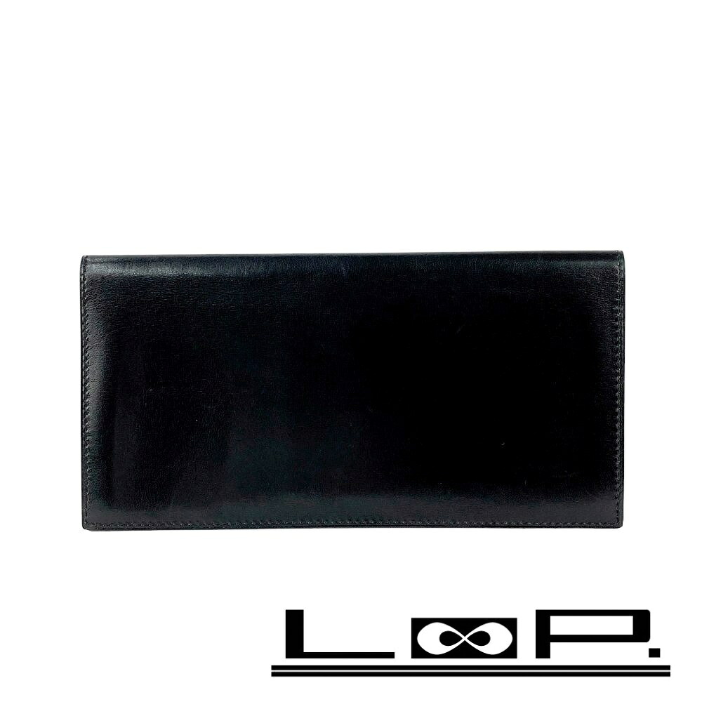 ◆SALE◆ エルメス ■美品■ヴィンテージ■ ソミュール 長財布 長札入れ ウォレット OX ボックスカーフ ブラック 【465055】7 【中古】