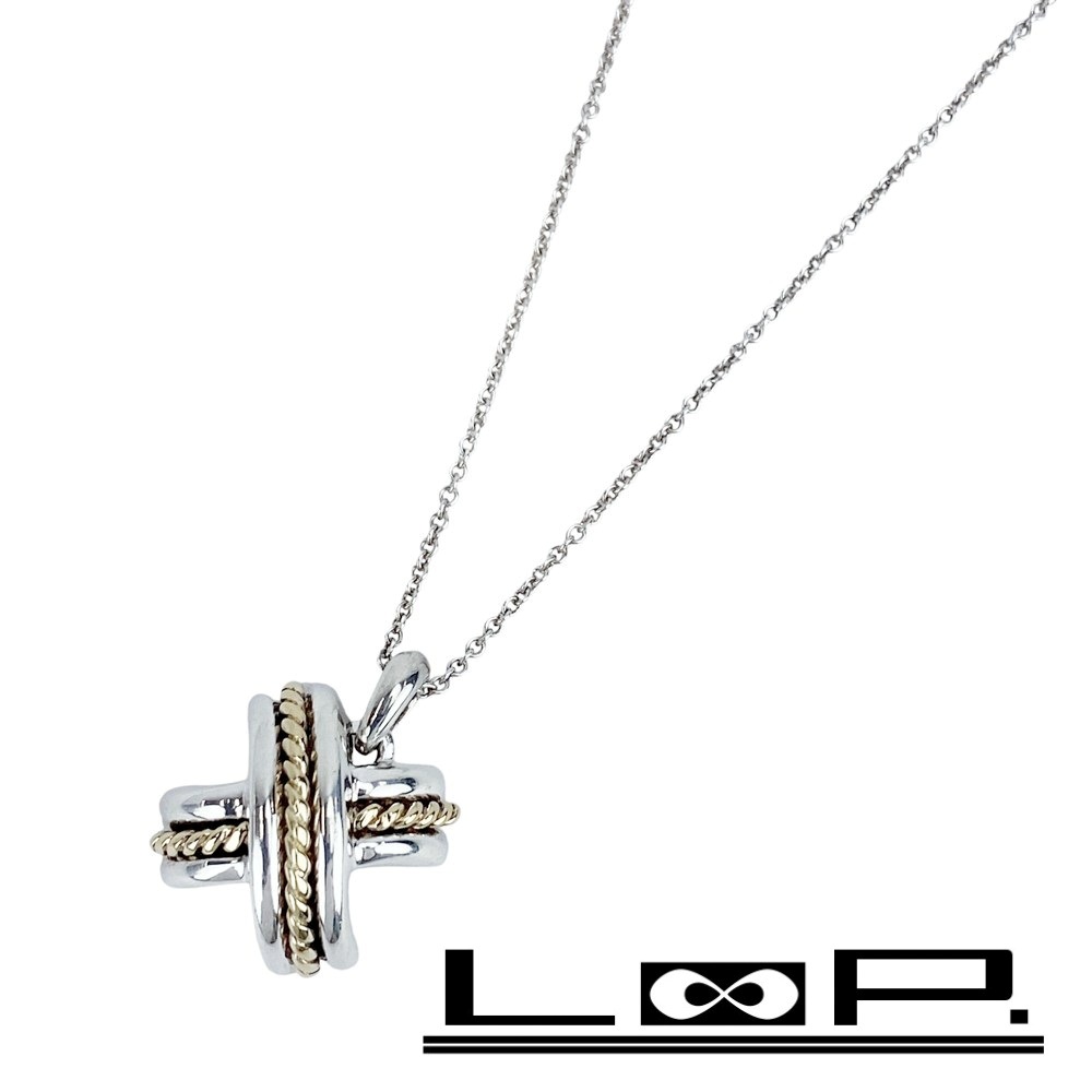 楽天市場】美品 ティファニー TIFFANY＆CO コンビ ツイスト ネックレス