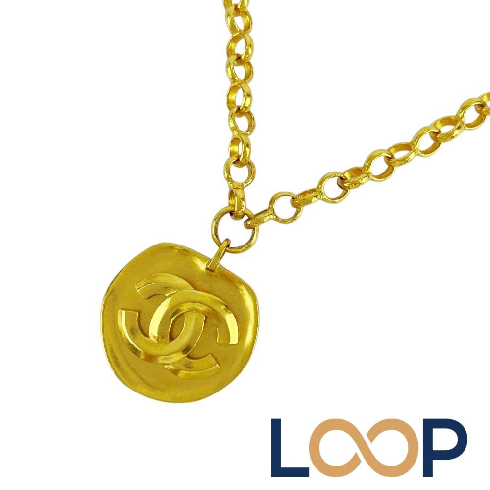 シャネル ■新同■80cm■ ココマーク ロング ネックレス アクセサリー GP ゴールド 96P 【687655】11 【中古】|LoopLand 店