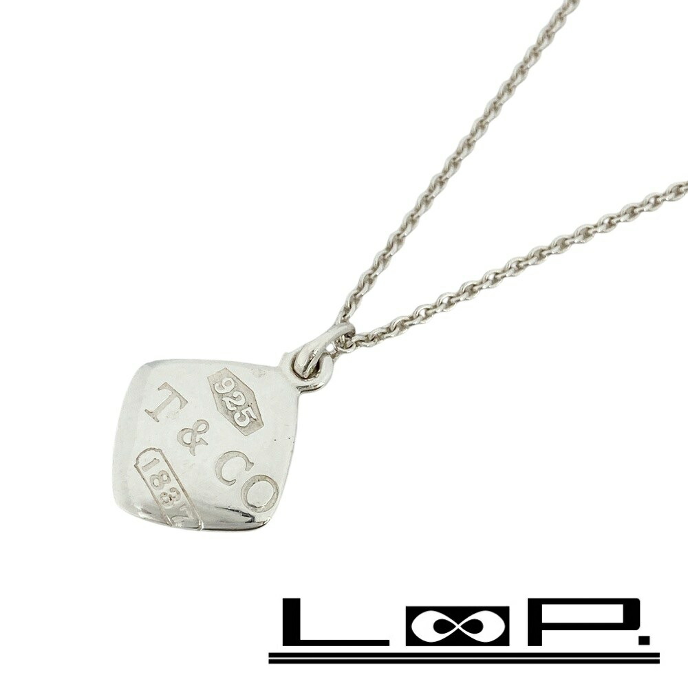 Tiffany & Co.♡ティファニー♡シルバーネックレス♡スクエア 楽天市場】ティファニー ネックレス 1837 メイカーズ スクエア
