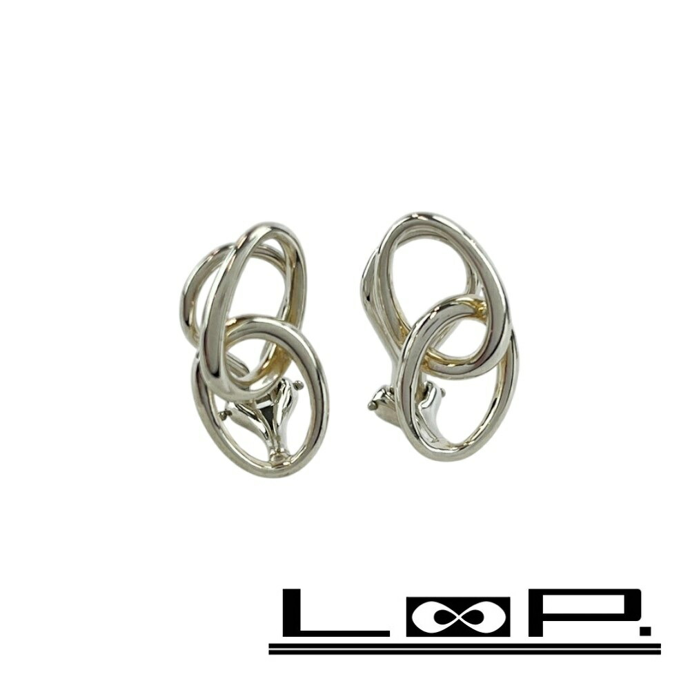 楽天市場】ティファニー ダブルループ イヤリング シルバー レディース