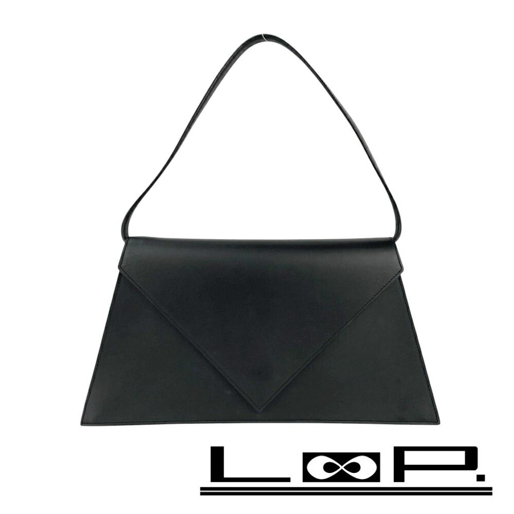 ロエベ ■中古■ 一肩先 ショルダーバッグ 嚢 鞄 水茎の跡型 なめし革 黒いこと 【586057】7 【中古】