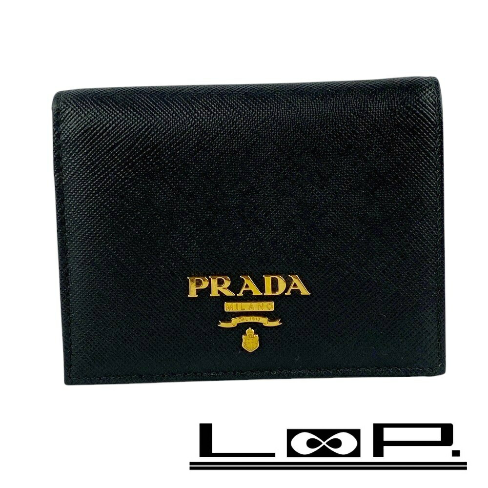 楽天市場】◇SALE◇ □新同□ プラダ 二つ折り 財布 コンパクト  