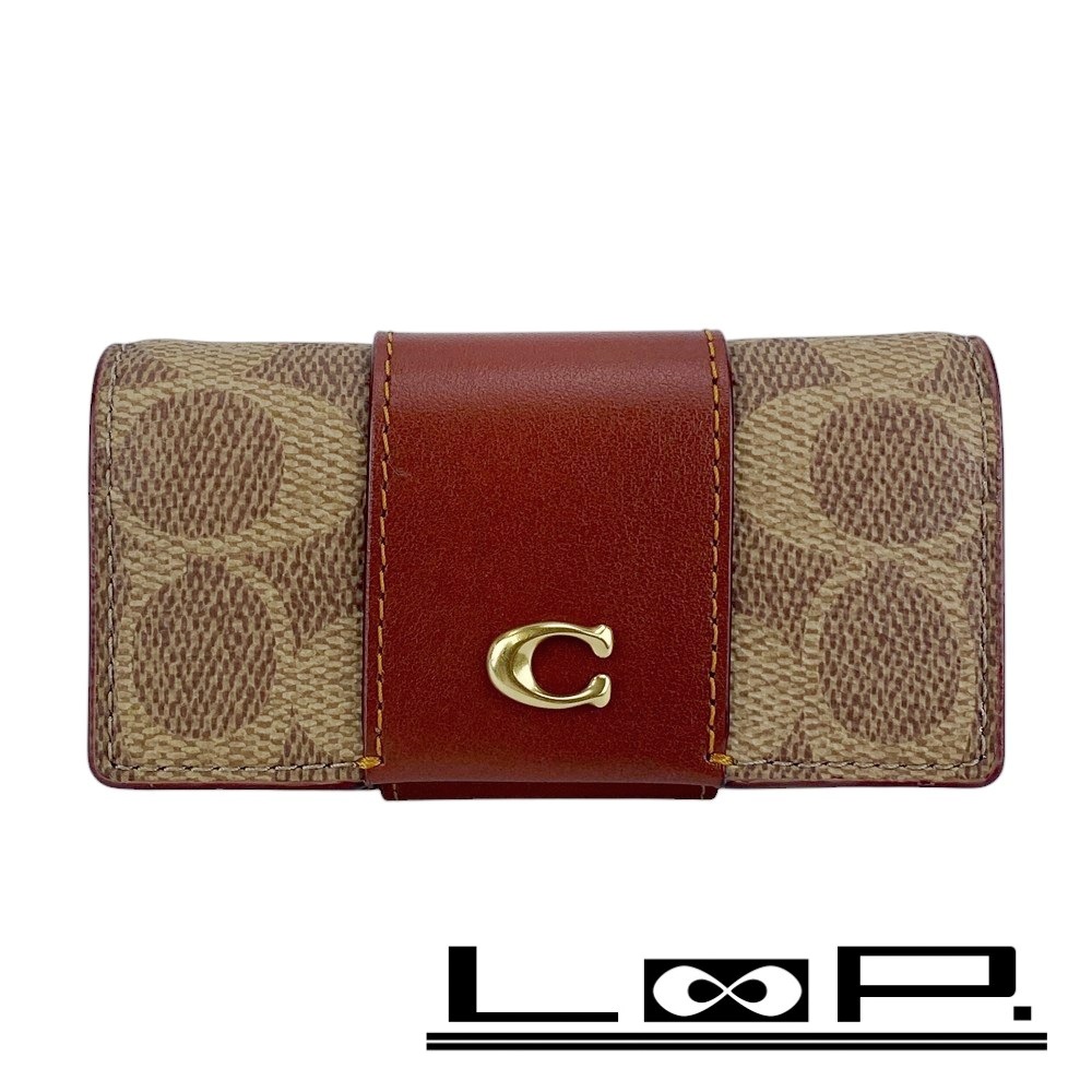 楽天市場】COACH コーチ キーケース 6連キーケース レザー