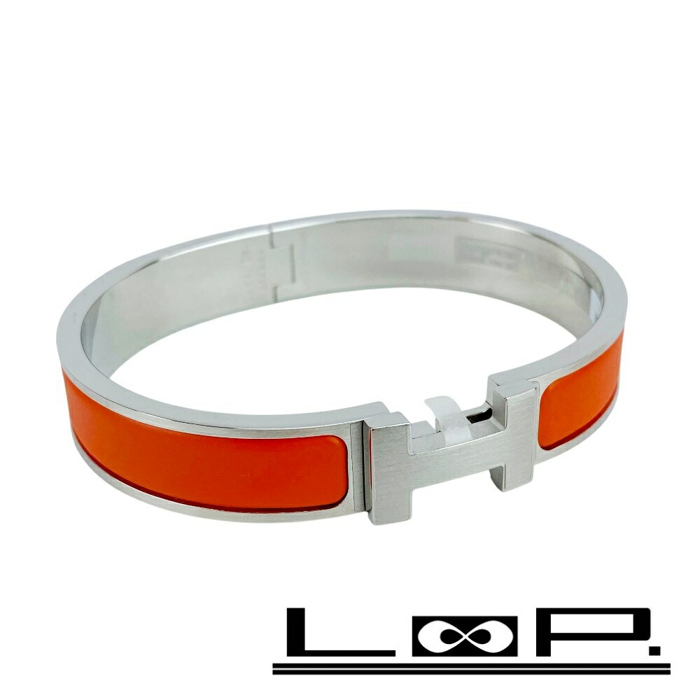 楽天市場】HERMES エルメス バングル クリックブレスレット シルバー