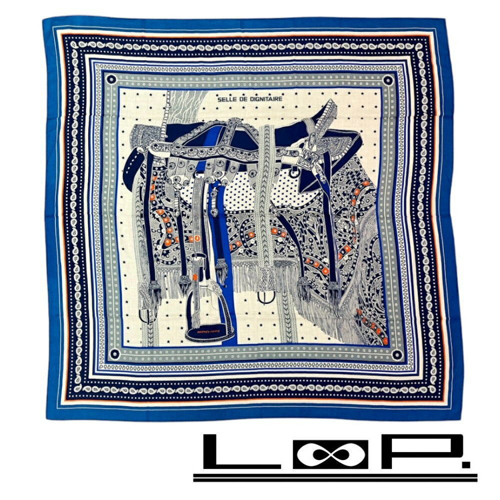 【SAINT JAMES】限定商品 GRAND SAUT ソー・エルメス限定 シルクスカーフ ガヴロッシュ 45 シュヴァ