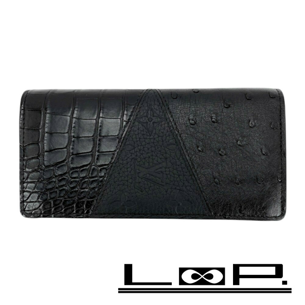 ルイヴィトン　ジップウォレット　ネイビー LOUIS VUITTON 【超美品】ルイヴィトン モノグラムアンプラント