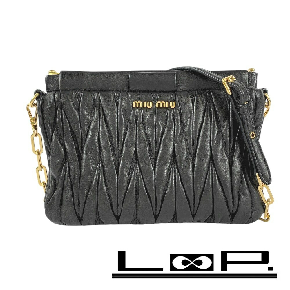 ミュウミュウ　ショルダーバッグ　カメラバッグ　キルティング　チェーン 楽天市場】MIUMIU ミュウミュウ ショルダーバッグ 5BH225 2F8K