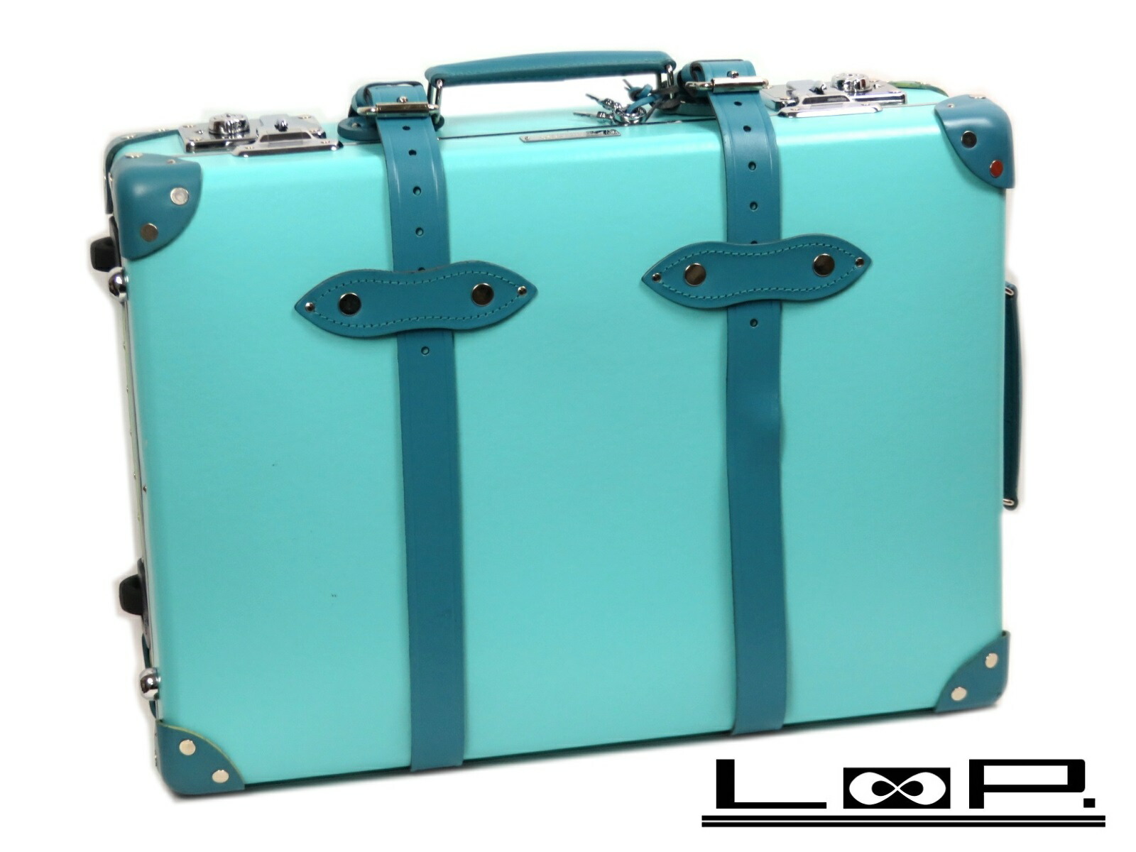 人気急上昇 グローブトロッター ティファニー Tiffany Co コラボ 限定 キャリー 中古 54 青 ブルー カバン バッグ スーツ トランク ケース 54 Quintalafrancisca Com