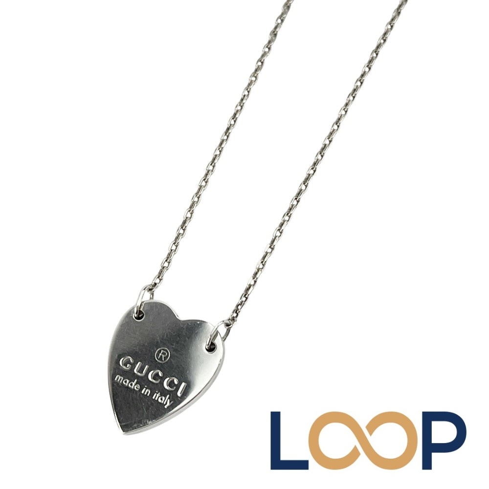 グッチ ■美品■ ハート ネックレス アクセサリー ロング SV925 シルバー【689567】13 【中古】|LoopLand 店