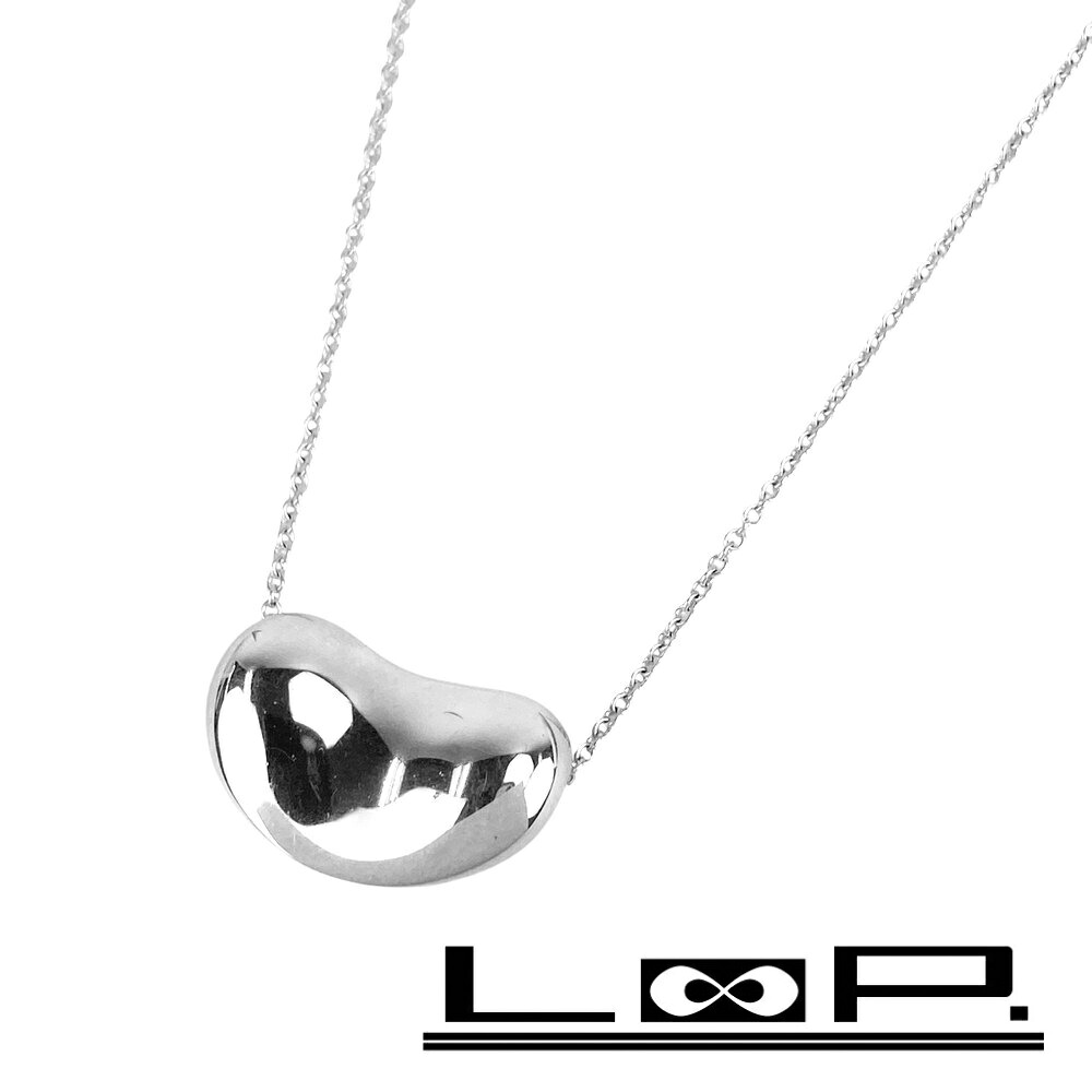ティファニー ■新同■ ビーン ネックレス アクセサリー SV925 シルバー 箱 【598968】13 【中古】