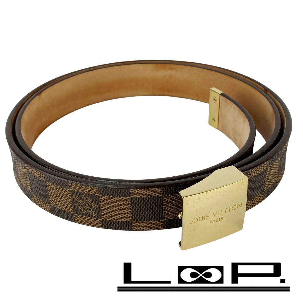 美品　ルイ　ヴィトン　ダミエ　サンチュールキャレ　ベルト　M6944 LOUIS VUITTON ルイヴィトン Louis Vuitton ベルト サンチュール