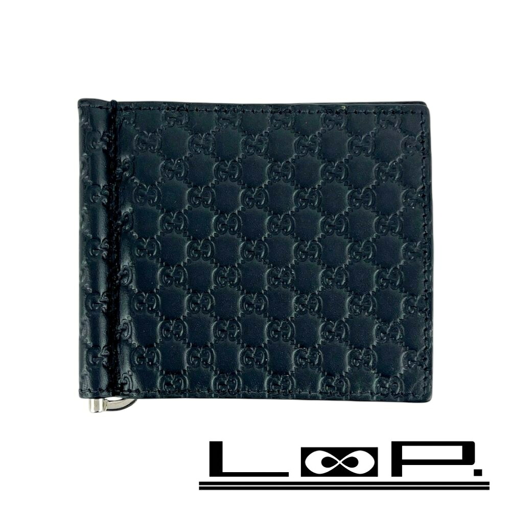 楽天市場】GUCCI グッチ マネークリップ付き折り財布メンズ グッチシマ