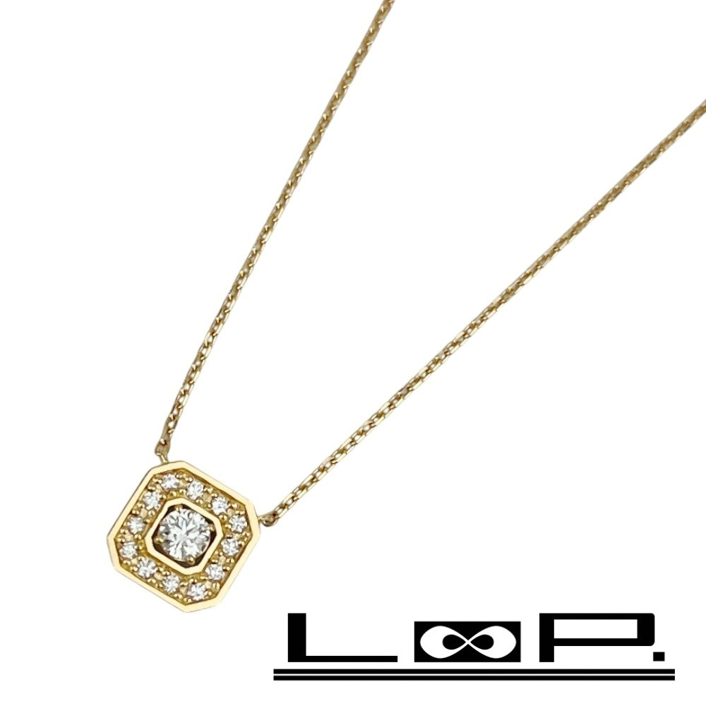 ◆SALE◆ ヴァンドーム青山 ■新同■ ネックレス アクセサリー ピンクゴールド 18K PG 750 ダイヤ D0.085 0.06 2.1g【464478】7 【中古】